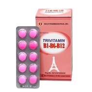 Trivitamin B1-B6-B12 Pills Support Improvement of Vitamin B Deficiency (Box of 100 Pills)