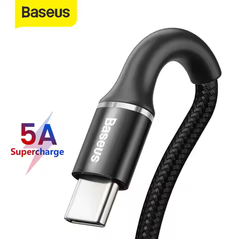 Baseus 40W USB Type C Cable For Huawei Mate 20 10 P30 P20 Pro Lite USBC 5A Fast Charge USB-C 3.0 Cha