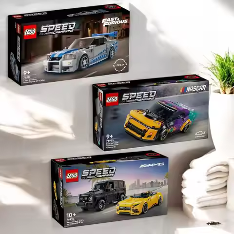 LEGO76917 2 Fast 2 Furious Nissan Skyline GT-R &76935 NASCAR Next Gen Chevrolet Camaro ZL1&76924Merc