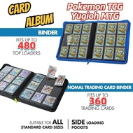 PU Leather Card Binder 3x3 Zipped Card Album 360/480 Slots for Pokemon TCG Yugioh Photocard Album卡册