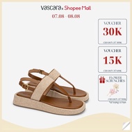 [Hot Deal | 14H00 - 15H00 | 08.08] Vascara T-Trap Clip-on Sandals Mixed with Sedge Fabric - SDK 0349