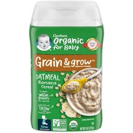 Gerber Organic for Baby Grain & Grow Oatmeal Cereal 227g