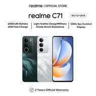SG realme C71 18GB(6+12)+128GB| 6300mAh + 45W + 6W Reverse Charging| 400% Ultra Volume| 120Hz Eye Co