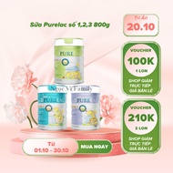 Purelac Milk No. 1, 2, 3 Cans 800gr Helps Baby Comprehensively Develop Imported from New Zealand Dat