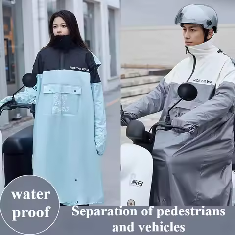 Motorcycle Rider Rain Suit Waterproof Windproof Lightweight Unisex Riding Gear for Heavy Rain imperm