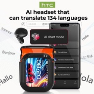 Screen Earphones, HTC NE20 TWS Wireless Earphones, New Generation, Al Translation 134 Languages, GPS