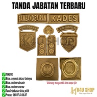 Khaki Attributes Village Head Village Head Badge Embossed Embroidery Village Apparatus Village Head