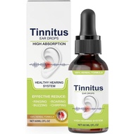 Tinnitus Relief for Ringing Ears - Ear Drops to Reduce Noise, Soothe Clogged Ears and Promote Clear 