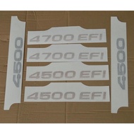Car Body Decal Sticker Emblem For Toyota Land Cruiser FJ80 FJ100 LC80 LC100 4500EFI 4700EFI Accessor