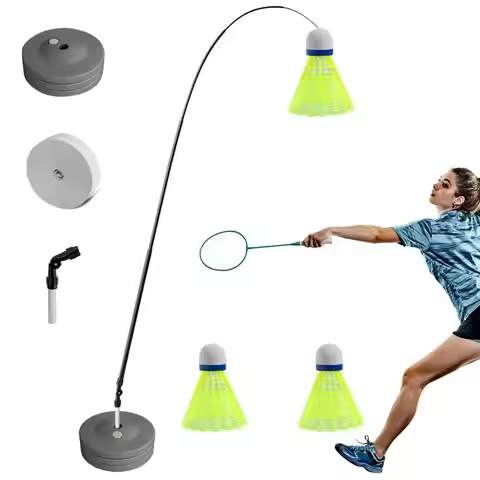 Badminton Training Tool Indoor Belt Rebound Badminton Practice Stretch Badminton Robot Racket Traini