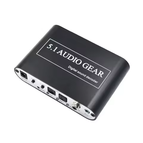 Digital Audio Decoder 5.1 Audio Gear DTS/AC-3/6CH Digital Audio Converter for PS2 PS3 HD Player /Blu