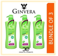 GINVERA [BUNDLE OF 3] SCALP CARE GREEN TEA SHAMPOO 750g Ginseng|Natural Ingredients|Pomelo