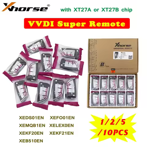 1/2/5/10Pcs/Lot Xhorse XE Series Remote Car Key Super Chip XEMQB1EN XEDS01EN XEFO01EN XEKF20EN XEKF2