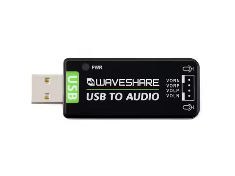 USB to Audio Module - Plug & Play Stereo Codec with Recording & Playback for Raspberry Pi, Jetson Na
