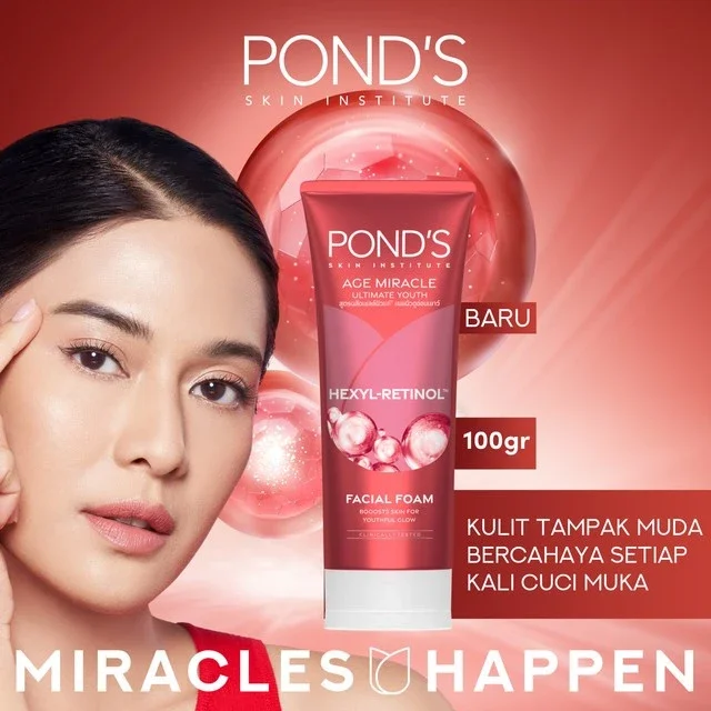 Ponds Age Miracle Facial Foam 100GR