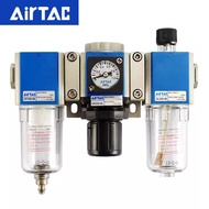 AirTAC Original Pneumatic Triple Pressure Regulating Valve Filter Oil Mist Separator GC200-06/GC300-