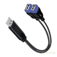 FUN USB Extension Cord Double USB Female to USB Male Cable for Power and Data Transmission USB Exten