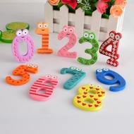 Fridge magnet letters and numbers, magnetic wooden numbers, refrigerator stickers
