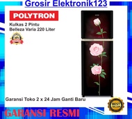 KULKAS POLYTRON Kulkas 2 Pintu Belleza Varia 220 Liter PRM 23ORX