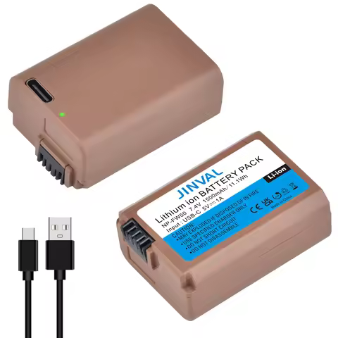 NP-FW50 Type-C Direct Charge Camera Battery 1500mAh Rechargeable Lithium Battery for Sony A7 A7R ZV‑