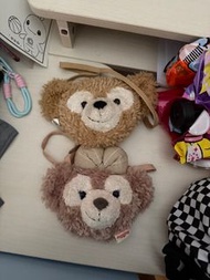 一對出，Duffy and ShellieMay 熊頭斜背包 迪士尼
