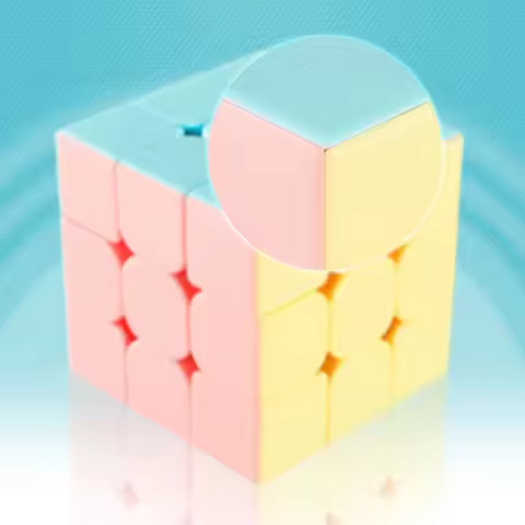 Shengshou ChuanQi S 3x3 Magic Cube Stickerless Macaron Cube Gem 3x3x3 Professional Magic Cube Puzzle