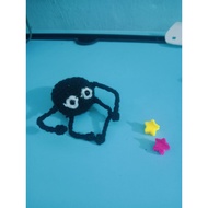 Susuwatari / Soot Sprite Crochet – Handmade (Free Mini Star Clip)