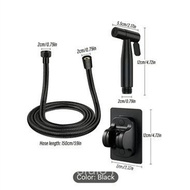 Black Toilet Flushing Spray Gun Shower Sprinkler Pressurized Water Gun Butt Washing Flusher Nozzle 3