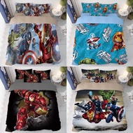 Marvel 床單套裝 床上用品 床笠 枕頭袋 枕套 美國隊長 iron man 蜘蛛俠 spider man 蝙蝠俠 禮物 家居 日用品 綠巨人 公仔