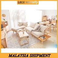 Natural Signature 2-Seater Sofa with Pillows  Sofa Ruang Tamu Sofa 3 Seater Home Furniture 情侣沙发/双人沙发/客厅沙发/卧室沙发/日系沙发