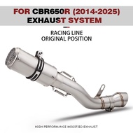 For CBR650 CBR650R CB650R CB 650F CBR650F 2014- 2025 Motorcycle Exhaust Escape 60mm Muffler Link Pip