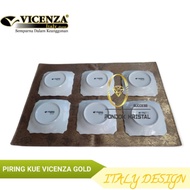 Vicenza Piring Kotak Kecil/Piring Kue B423 1 Lusin