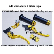 AKSESORIS-VARIASI HANDGRIP-HANDFAT-CANTOLAN MOTOR BEAT KARBU-BEAT