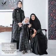 Zaura Family Set Lebaran 2024 Sarimbit Keluarga Dress Gamis Cantik