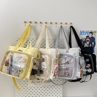 Japanese Transparent Bar Ita Bag Large Capacity Student Shoulder Bag/Tote Bag
