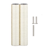 [jwerlyday]Replacement Cat Scratching Post-M8 2 PCS Sisal Pole 15.7 X 3.1 Inch with Screws Post
