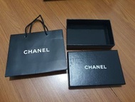 香奈兒 Chanel 小香 小夾 配件 紙盒+紙袋 套組 包裝盒 包裝袋 提袋 名牌精品紙袋