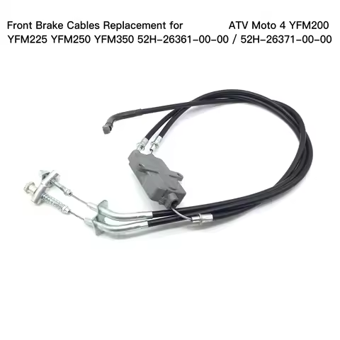 Front Brake Cables Replacement for Yamaha ATV Moto 4 YFM200 YFM225 YFM250 YFM350 52H-26361-00-00 / 5