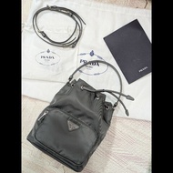 Prada 尼龍 水桶包 灰色 Duet Re-Nylon bucket bag
