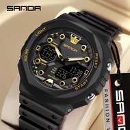 SANDA Large Dial Multifunctional Urban Waterproof Men's Watch 6200-2