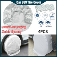 4PCS Car SUV Tire Cover Wheel Protector Case Spare Storage Cover Wheel Tire Bag Auto Tyre Soft Cover Protective Case SUV