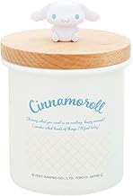 Skater ENC8D-A Enamo Roll Canister, Wooden Lid, 25.5 fl oz (750 ml), Sanrio Cinnamoroll,