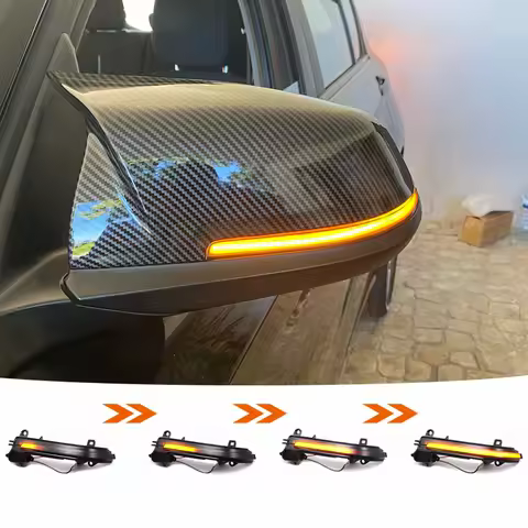 For BMW 1 Series F20 F21 116i 118i 120i 125i 130i 2012 - 2016 Dynamic LED Side Rearview Mirror Turn 