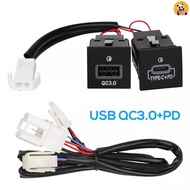 [CO] For VW Golf 6 MK6 Jetta 5 MK5 Scirocco 2006 - 2012 Car USB Charger PD Quick Charge QC3.0 Auto P