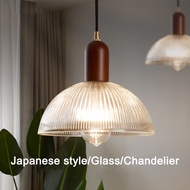 AITIANTIANMALL Japanese Style Glass Pendent Light Modern Bedroom Bedside Hanging Light Creative Livi
