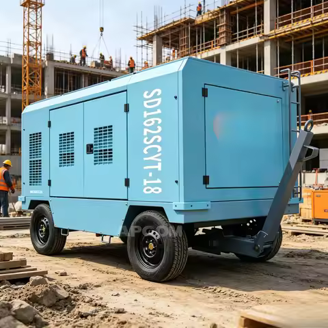 17m3 18bar 600cfm Cummins Mining air Compressor 18 bar 600 Cfm Cummins diesel Engine Screw air Compr