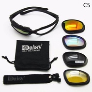 【 Sale】Daisy C5เล่นสกีกลางแจ้งปีนเขาแว่นตาทหารชุดทหารผู้ชายเกม4 Desert Storm แว่นกันแดดเลนส์สงครามแว่นตา