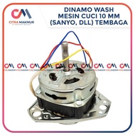MESIN GZ12... Copper Wash Dynamo Washing Machine 12 mm axle 2-tub washing Motor Compatible for sanyo