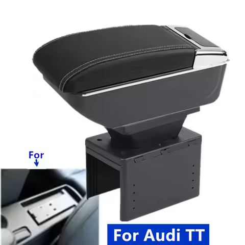 For Audi TT Coupe For Audi TT Car Armrest Box Center Storage Box Interior Retrofit Car Accessories