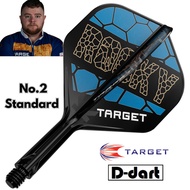 TARGET K FLEX DARTS FLIGHT-【No.2】STANDARD ROCKY (JOSH ROCK) K-Flex Integrated Dart Flights Shafts